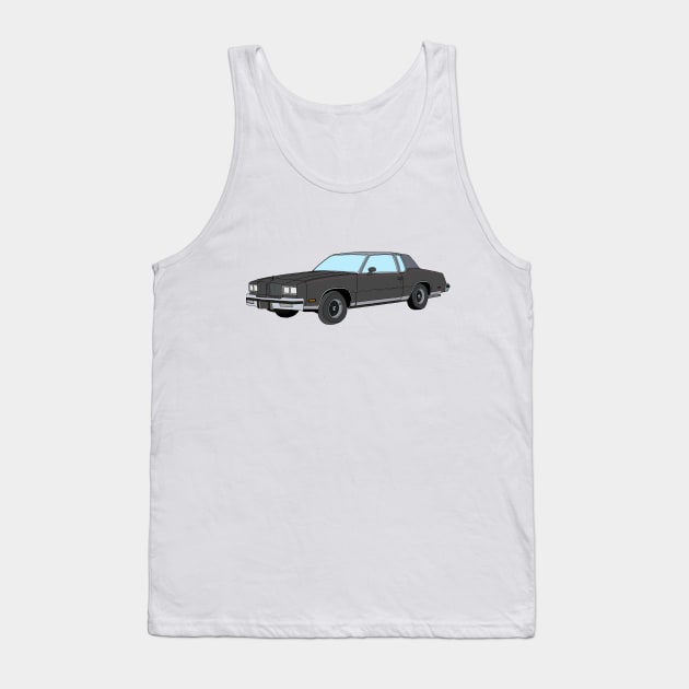 Hand Drawn Oldsmobile Cutlass Supreme Tank Top by ItsRTurn